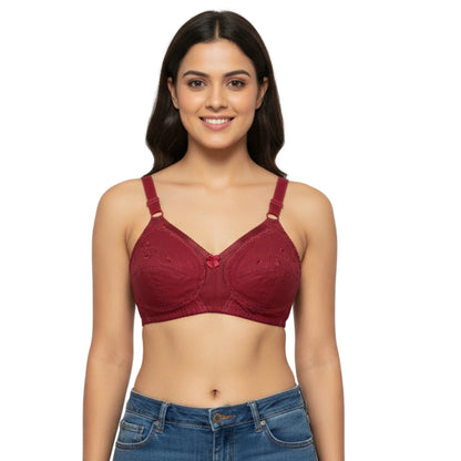 Pack of 4 Premium Cotton Ladies Bra | Sizes 32 to 40 – Soft &amp; Breathable