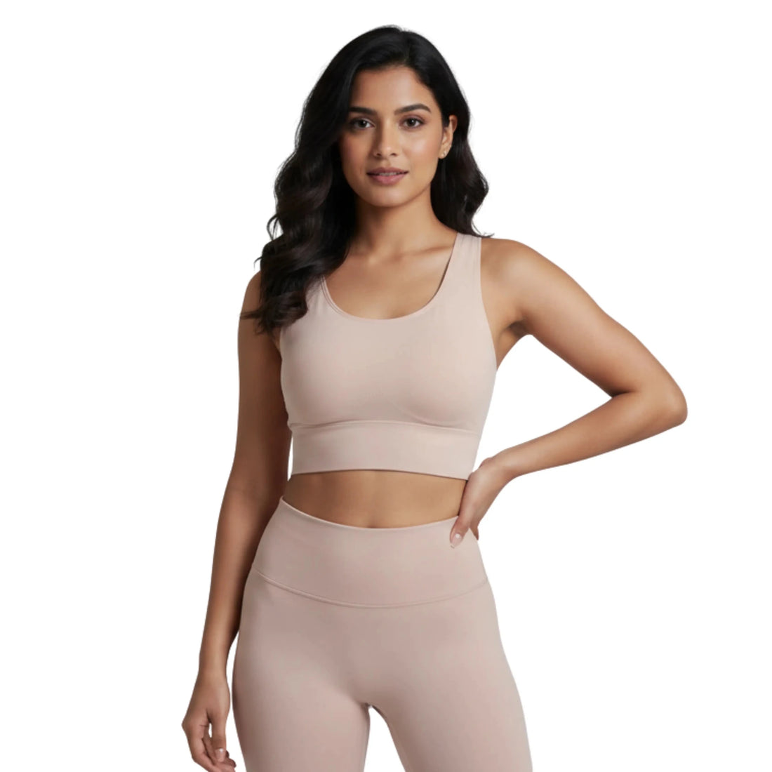 Premium Ladies Sports Bra – Lightly Padded, Seamless Stretchable Crop Top