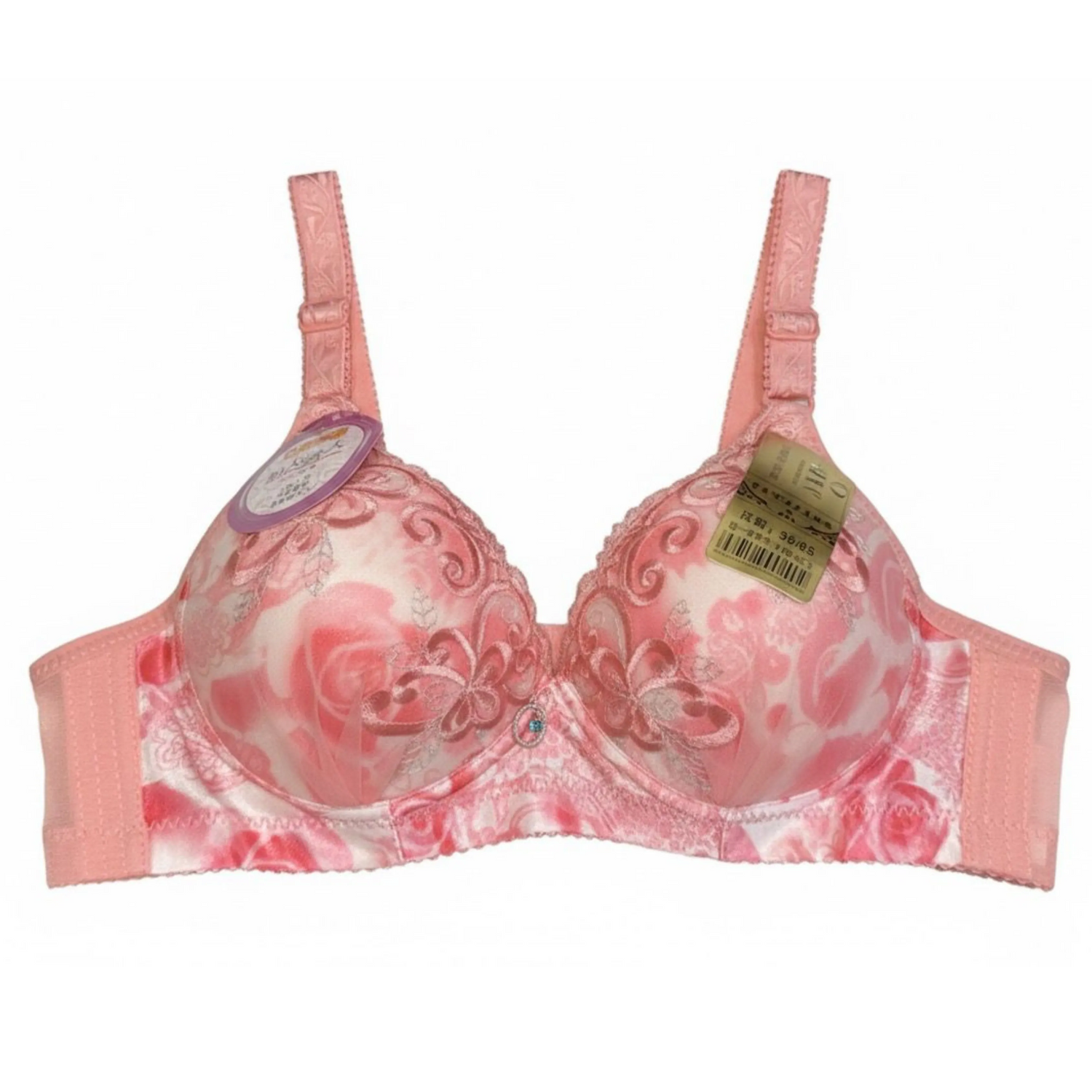 Floral Lace Double Foam Push-Up Bra: Maximum Lift &amp; Elegance