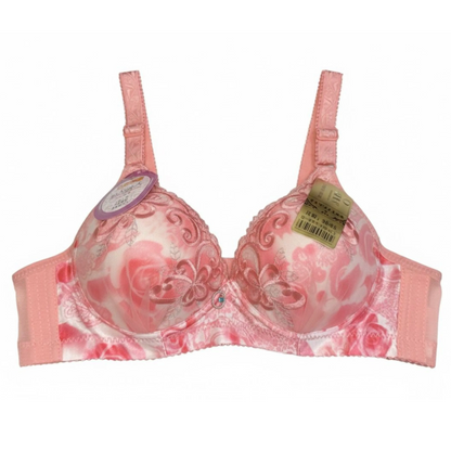 Floral Lace Double Foam Push-Up Bra: Maximum Lift &amp; Elegance