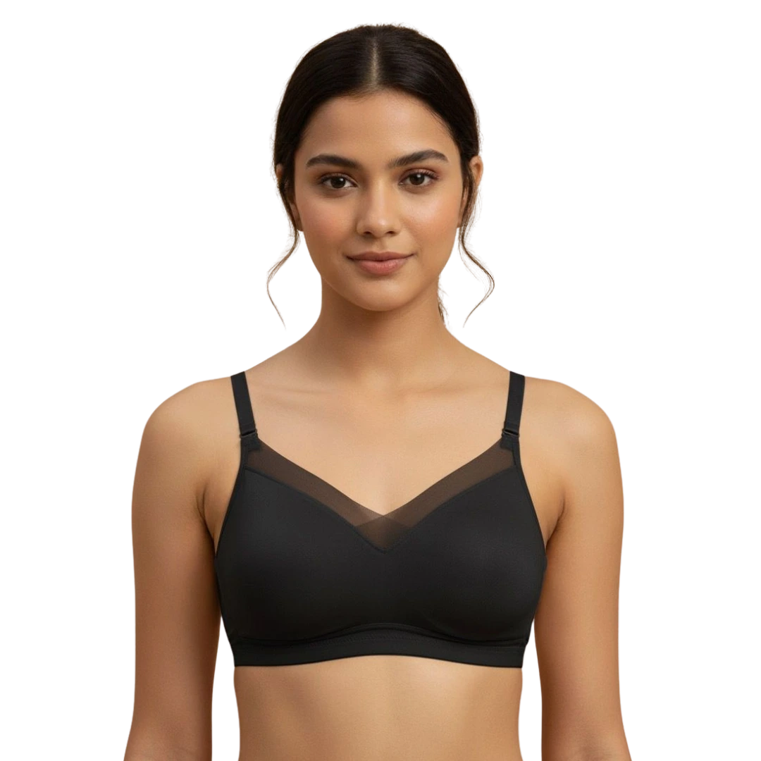 Soft Silk Removable Foam Bra with Double Foam Support