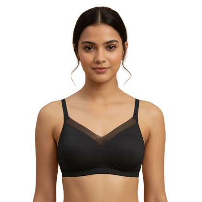 Soft Silk Removable Foam Bra with Double Foam Support