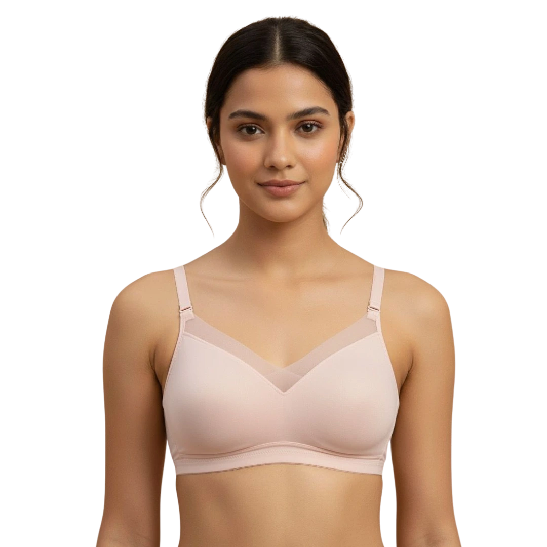 Soft Silk Removable Foam Bra with Double Foam Support