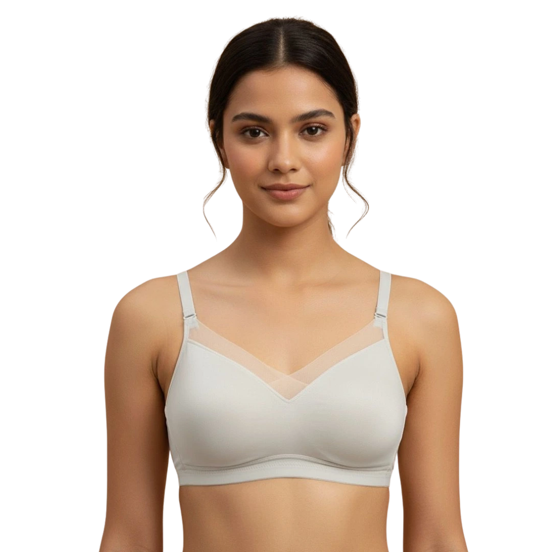 Soft Silk Removable Foam Bra with Double Foam Support