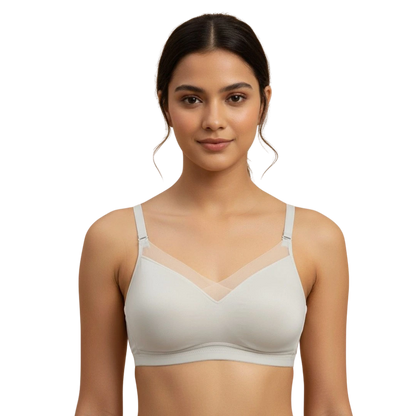 Soft Silk Removable Foam Bra with Double Foam Support