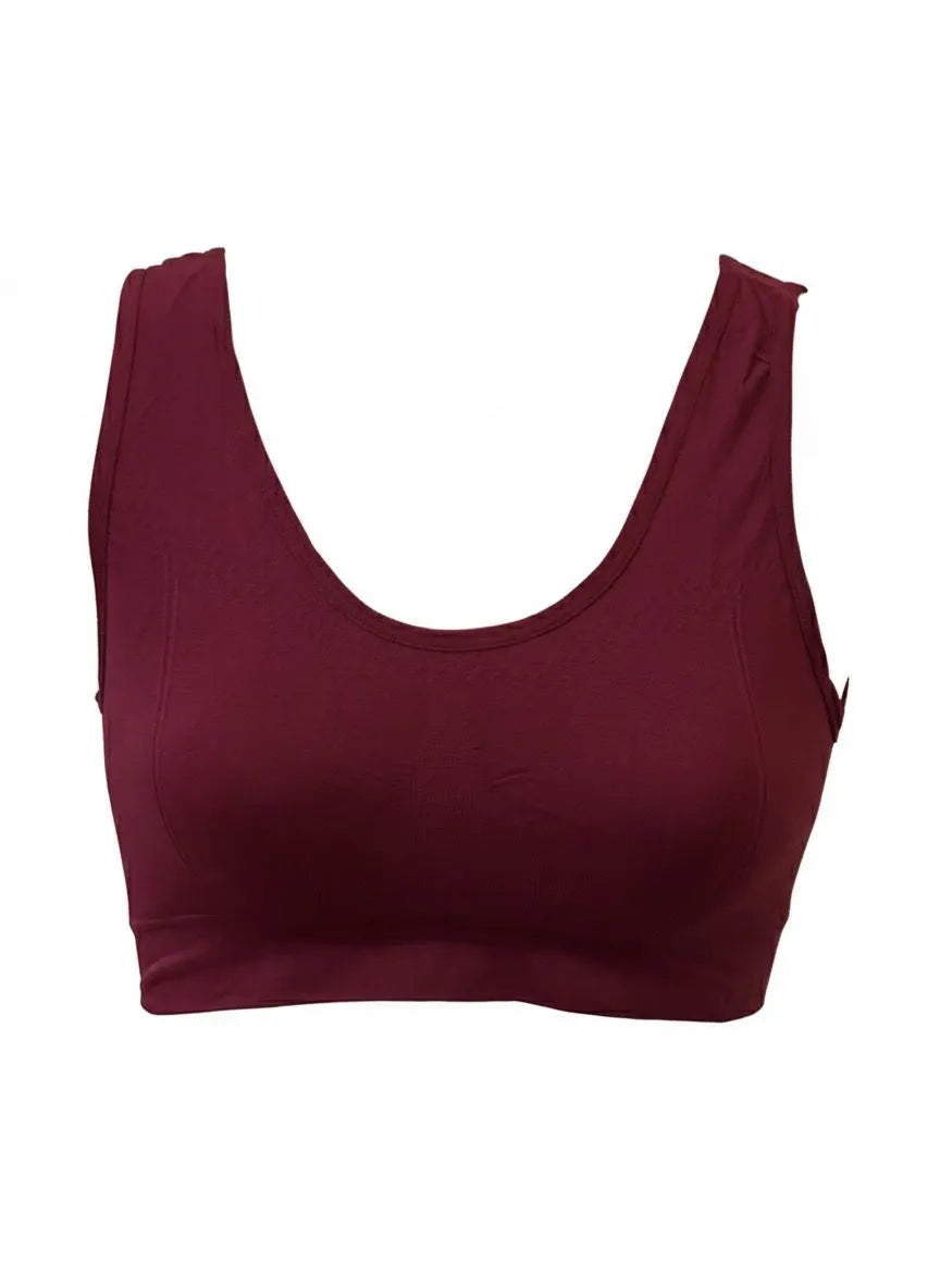 Pack of 3: Seamless Comfort Sports Bra Set for Women | Stretchy, Soft &amp; Skin-Friendly (Sizes 32-38)