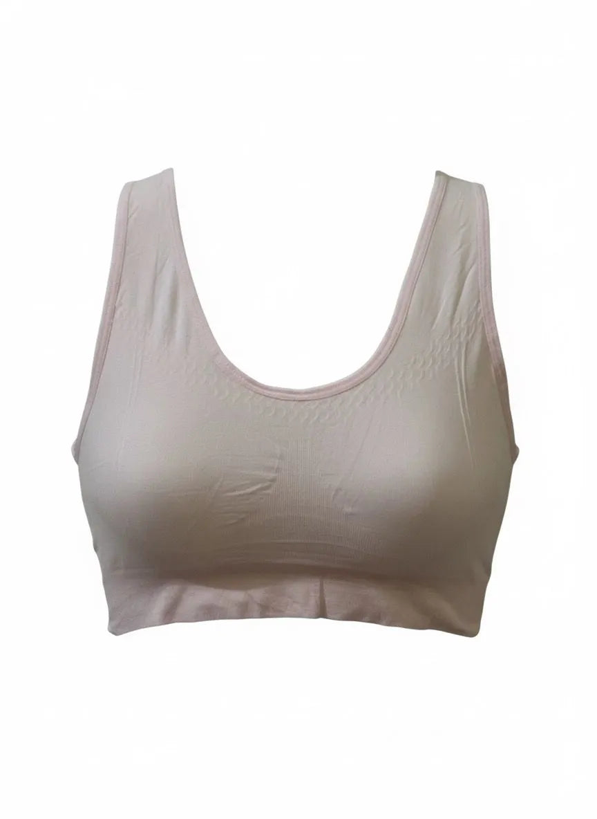 Pack of 3: Seamless Comfort Sports Bra Set for Women | Stretchy, Soft &amp; Skin-Friendly (Sizes 32-38)