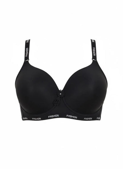 Soft Stretch Front Flower Padded Bra – Elegant Everyday Comfort