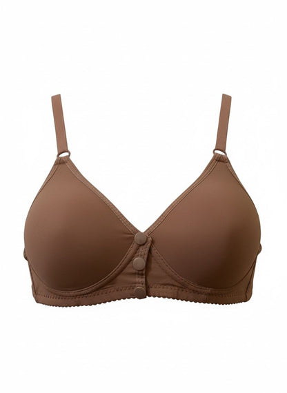 The Essential Foam Comfort Bra with Effortless Front Button Closure