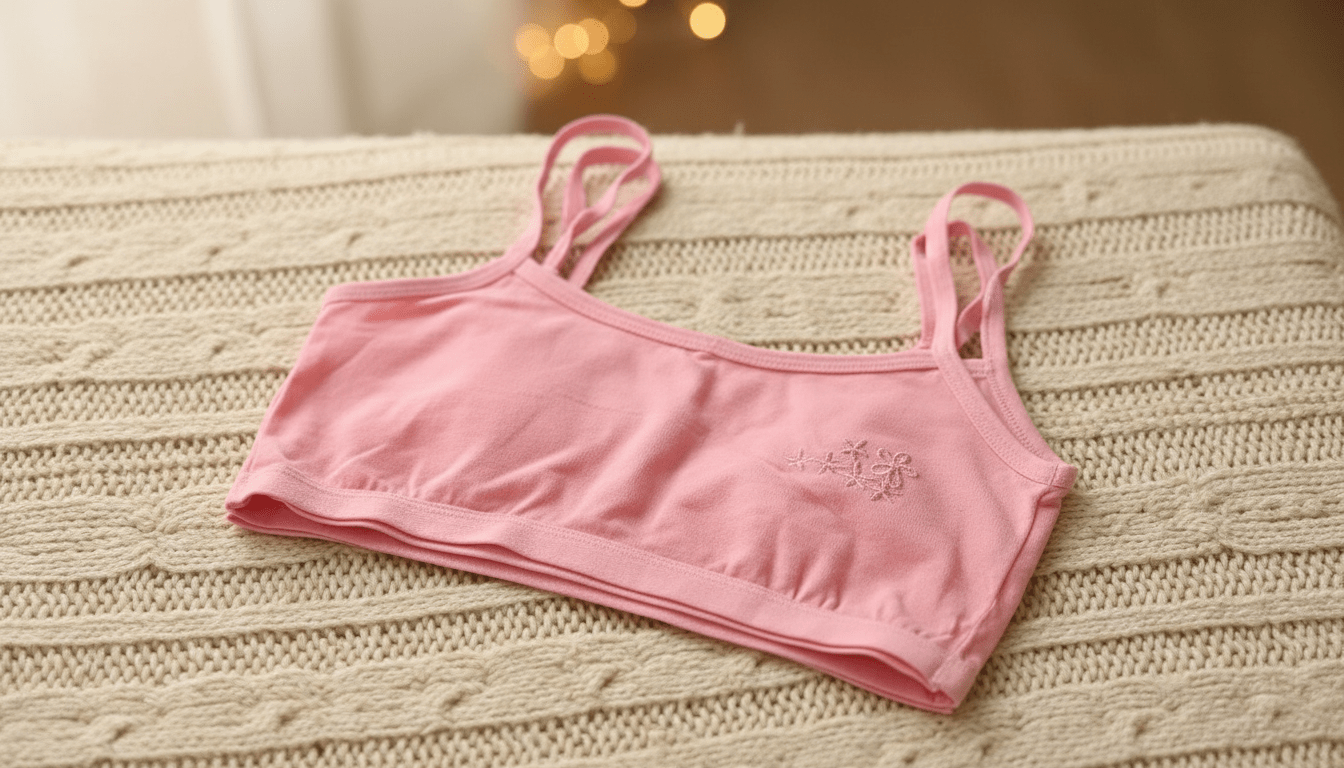 Pack of 3 | Seamless Cotton Training Bras for Teen Girls | Sizes 32-36