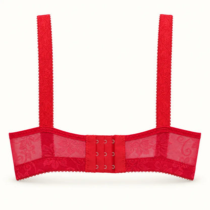 Floral Jacquard Everyday Support Bra – Padded Full Coverage